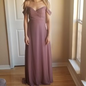 Dark Mauve Birdy Grey Spence Bridesmaid Dress